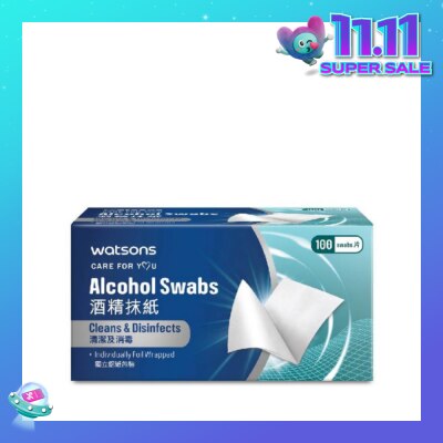 WATSONS Alcohol Swabs 100s