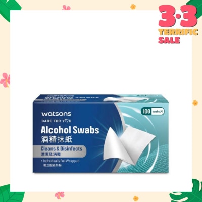 WATSONS Alcohol Swabs 100s