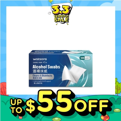WATSONS Alcohol Swabs 100s
