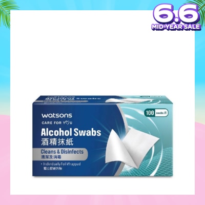 WATSONS Alcohol Swabs 100s