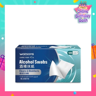 WATSONS Alcohol Swabs 100s