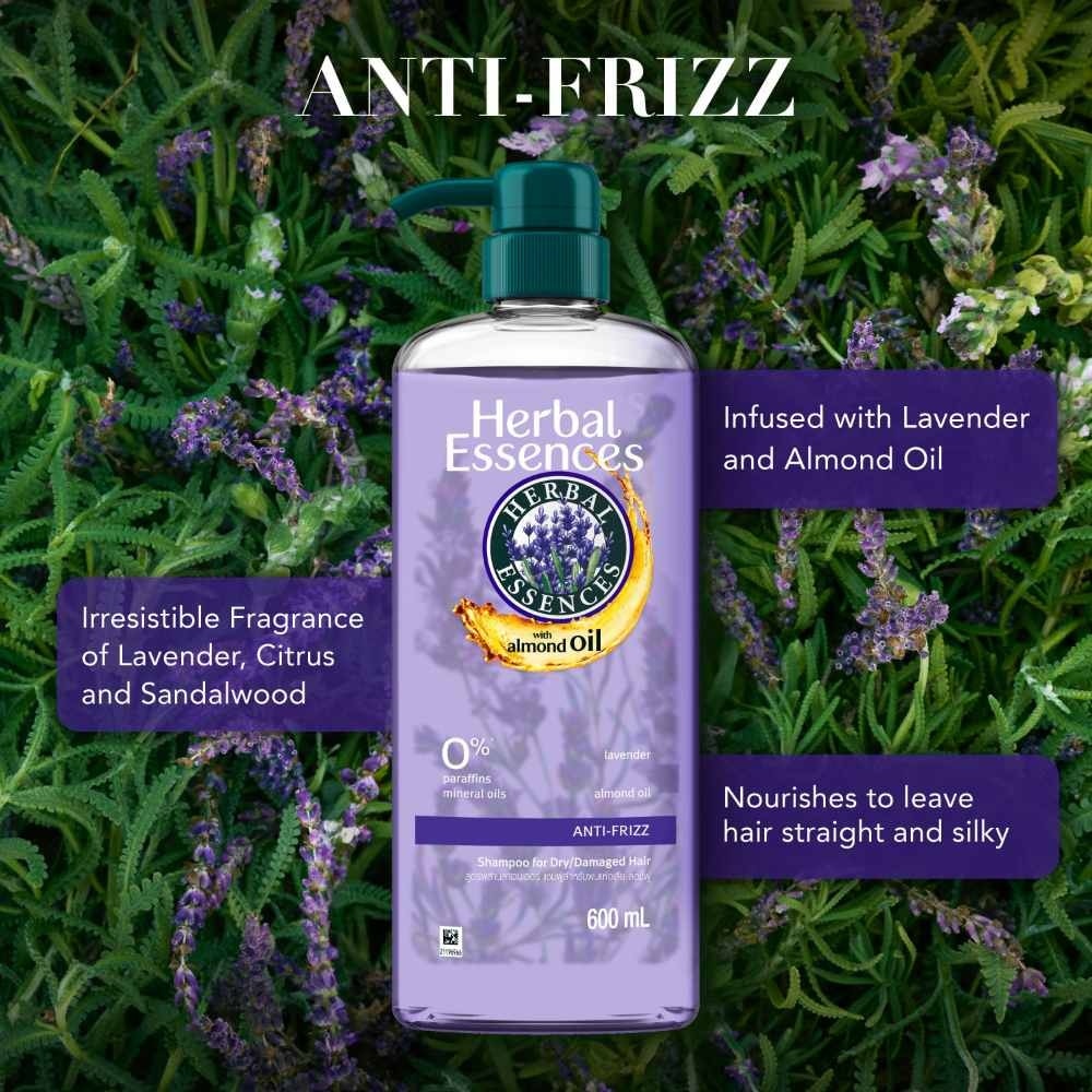 Anti-Frizz Shampoo Lavender & Almond Oil 600ml