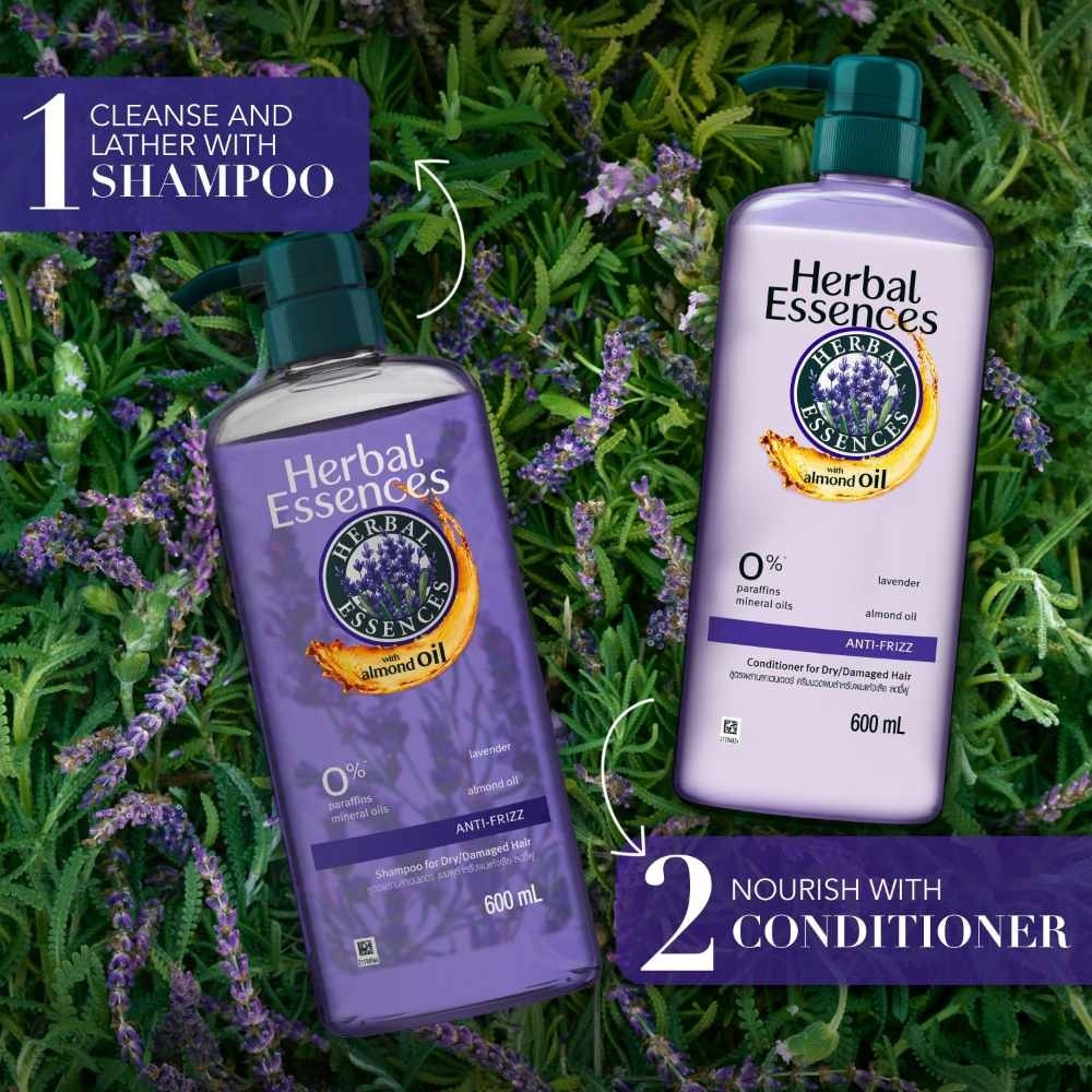 Anti-Frizz Shampoo Lavender & Almond Oil 600ml