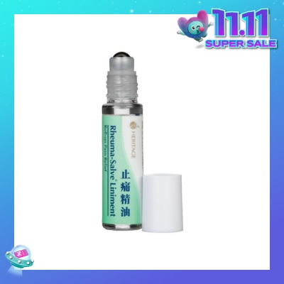 HERITAGE GOLD Rheuma-Salve Liniment Roll-On Pain Relief Oil 10ml