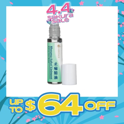 HERITAGE GOLD - Rheuma-Salve Liniment Roll-On Pain Relief Oil 10ml