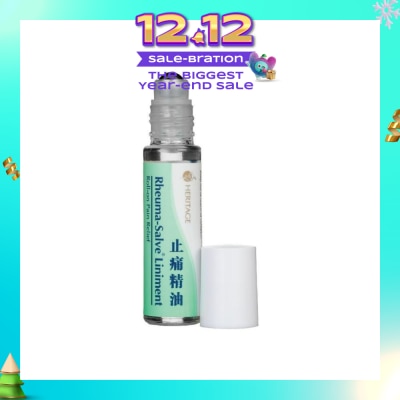 HERITAGE GOLD Rheuma-Salve Liniment Roll-On Pain Relief Oil 10ml