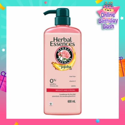 HERBAL ESSENCES Weighty & Strong Conditioner Rose Hips & Jojoba Oil 600ml