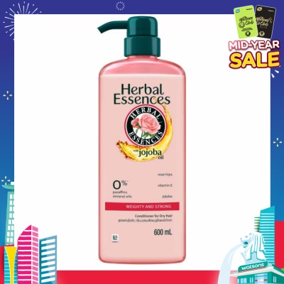HERBAL ESSENCES Weighty & Strong Conditioner Rose Hips & Jojoba Oil 600ml