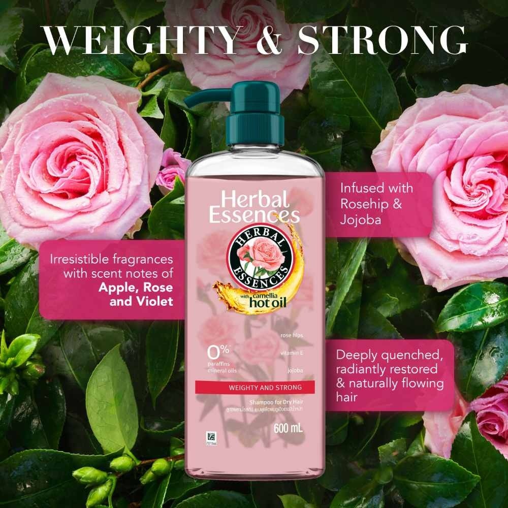 Weighty & Strong Shampoo Rose Hips & Jojoba Oil 600ml