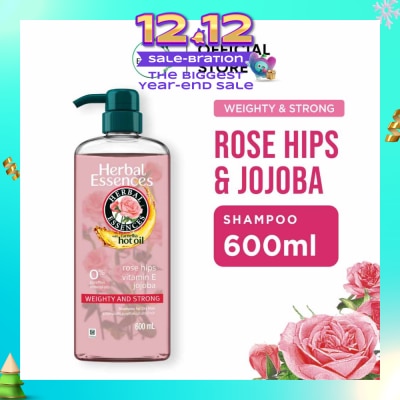 HERBAL ESSENCES Weighty & Strong Shampoo Rose Hips & Jojoba Oil 600ml