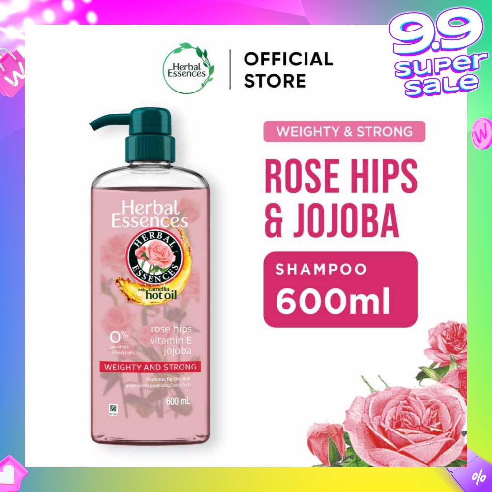 Weighty & Strong Shampoo Rose Hips & Jojoba Oil 600ml