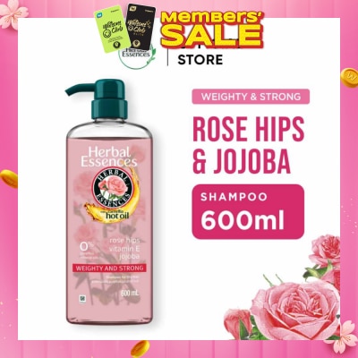 HERBAL ESSENCES Weighty & Strong Shampoo Rose Hips & Jojoba Oil 600ml