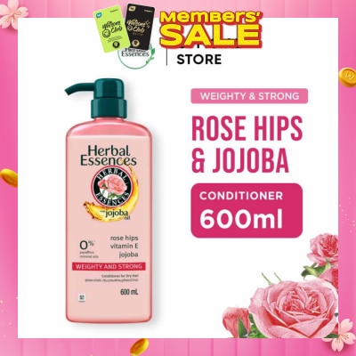 HERBAL ESSENCES Weighty & Strong Conditioner Rose Hips & Jojoba Oil 600ml