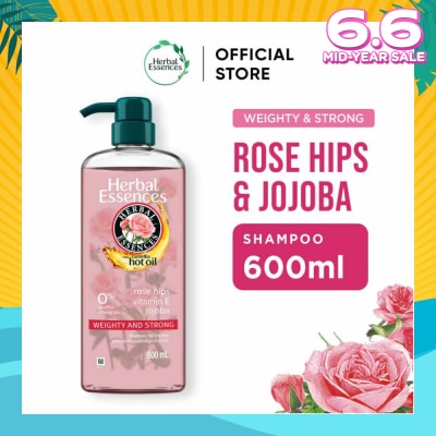 HERBAL ESSENCES Weighty & Strong Shampoo Rose Hips & Jojoba Oil 600ml