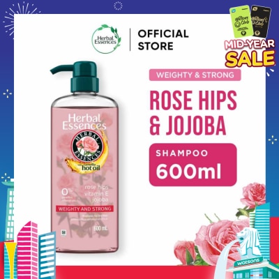 HERBAL ESSENCES Weighty & Strong Shampoo Rose Hips & Jojoba Oil 600ml