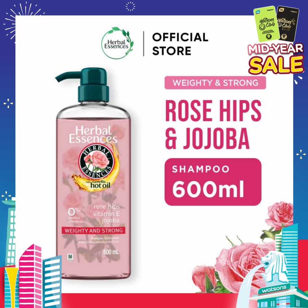 Weighty & Strong Shampoo Rose Hips & Jojoba Oil 600ml
