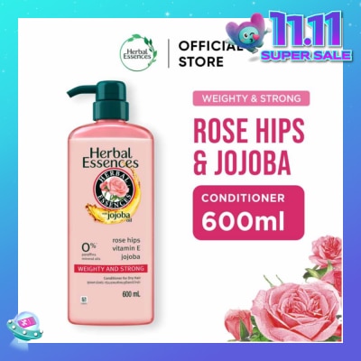 HERBAL ESSENCES Weighty & Strong Conditioner Rose Hips & Jojoba Oil 600ml