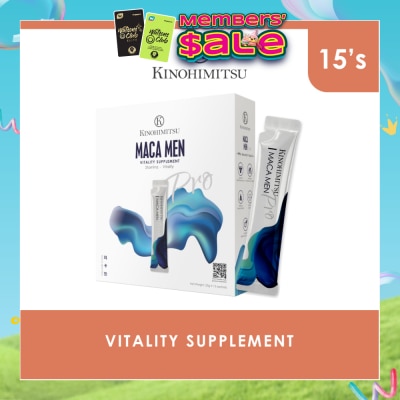 KINOHIMITSU - Maca Men Pro Vitality Supplement Sachet 25g x 15s