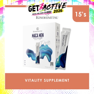 KINOHIMITSU - Maca Men Pro Vitality Supplement Sachet 25g x 15s image