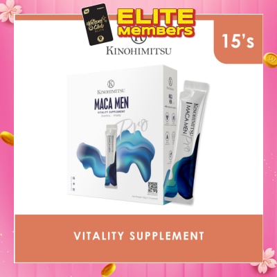 KINOHIMITSU Maca Men Pro Vitality Supplement Sachet 25g x 15s
