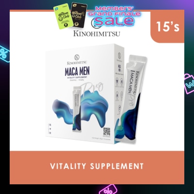 KINOHIMITSU Maca Men Pro Vitality Supplement Sachet 25g x 15s
