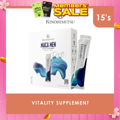KINOHIMITSU Maca Men Pro Vitality Supplement Sachet 25g x 15s