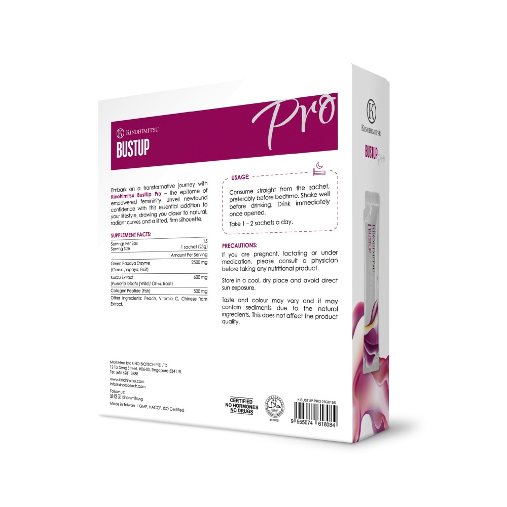 Bust Up Pro Enhancement Supplement Sachet 25g x 15s
