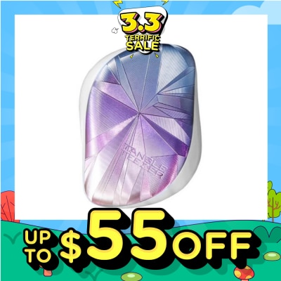 TANGLE TEEZER Compact Styler Smashed Holo Light Blue 1s