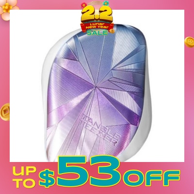 TANGLE TEEZER Compact Styler Smashed Holo Light Blue 1s