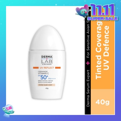 DERMA LAB Ceramide Vitamin C Brightening Tinted Serum Sunscreen Nude Ivory SPF 50+ PA++++ 40g