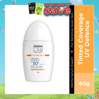DERMA LAB - Ceramide Vitamin C Brightening Tinted Serum Sunscreen Nude Ivory SPF 50+ PA++++ 40g
