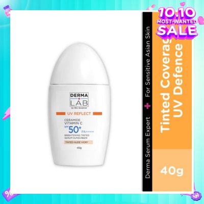 DERMA LAB Ceramide Vitamin C Brightening Tinted Serum Sunscreen Nude Ivory SPF 50+ PA++++ 40g