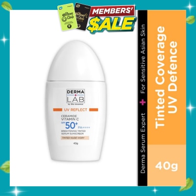 DERMA LAB Ceramide Vitamin C Brightening Tinted Serum Sunscreen Nude Ivory SPF 50+ PA++++ 40g image