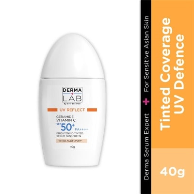 DERMA LAB Ceramide Vitamin C Brightening Tinted Serum Sunscreen Nude Ivory SPF 50+ PA++++ 40g