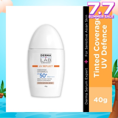 DERMA LAB Ceramide Vitamin C Brightening Tinted Serum Sunscreen Natural Beige SPF 50+ PA++++ 40g