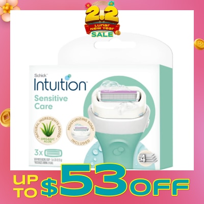 SCHICK Intuition® Plus Refill 3s