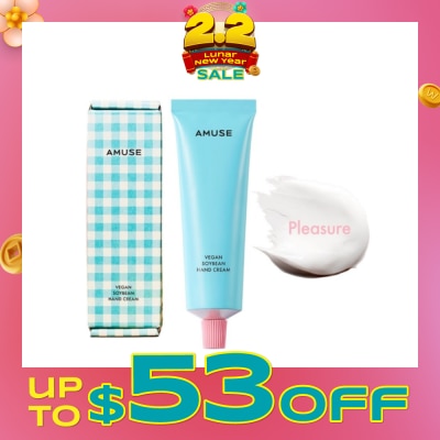 AMUSE Vegan Soybean Hand Cream Pleasure 50ml (Expiry: Oct`2026)