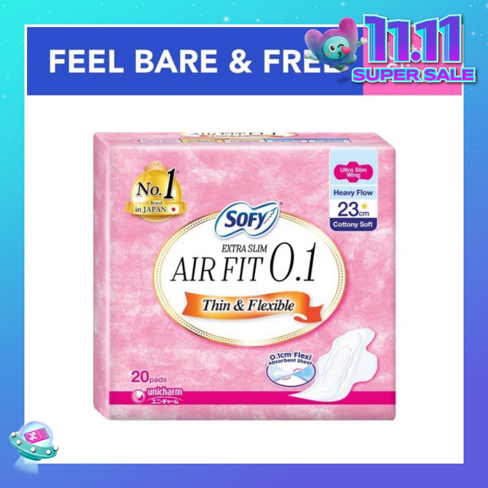 Body Fit Day Extra Slim 0.1 23cm 20s