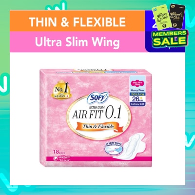 SOFY Body Fit Day Extra Slim 0.1 26cm 18s