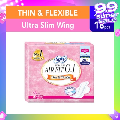 SOFY Body Fit Day Extra Slim 0.1 26cm 18s