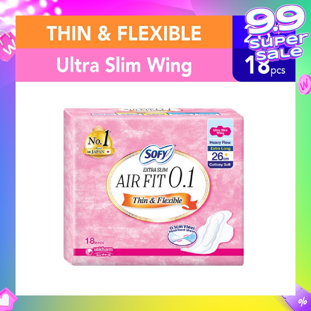 Body Fit Day Extra Slim 0.1 26cm 18s