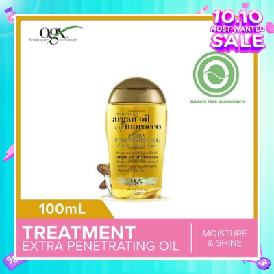 OGX Argan Oil Of Morocco Extra Penetrating Oil + Renewing (For Normal To Damaged Hair) 100ml