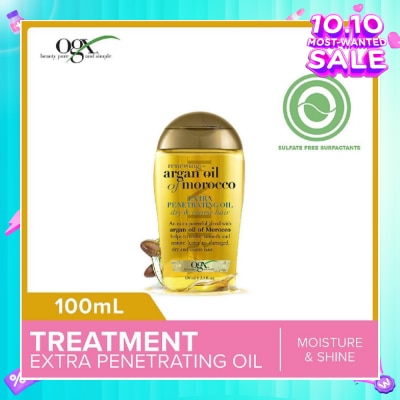 OGX Argan Oil Of Morocco Extra Penetrating Oil + Renewing (For Normal To Damaged Hair) 100ml