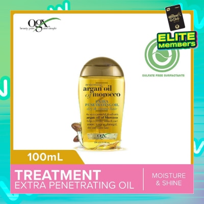 OGX Argan Oil Of Morocco Extra Penetrating Oil + Renewing (For Normal To Damaged Hair) 100ml