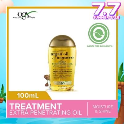 OGX Argan Oil Of Morocco Extra Penetrating Oil + Renewing (For Normal To Damaged Hair) 100ml