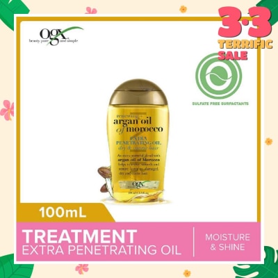 OGX Argan Oil Of Morocco Extra Penetrating Oil + Renewing (For Normal To Damaged Hair) 100ml