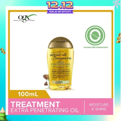 OGX Argan Oil Of Morocco Extra Penetrating Oil + Renewing (For Normal To Damaged Hair) 100ml