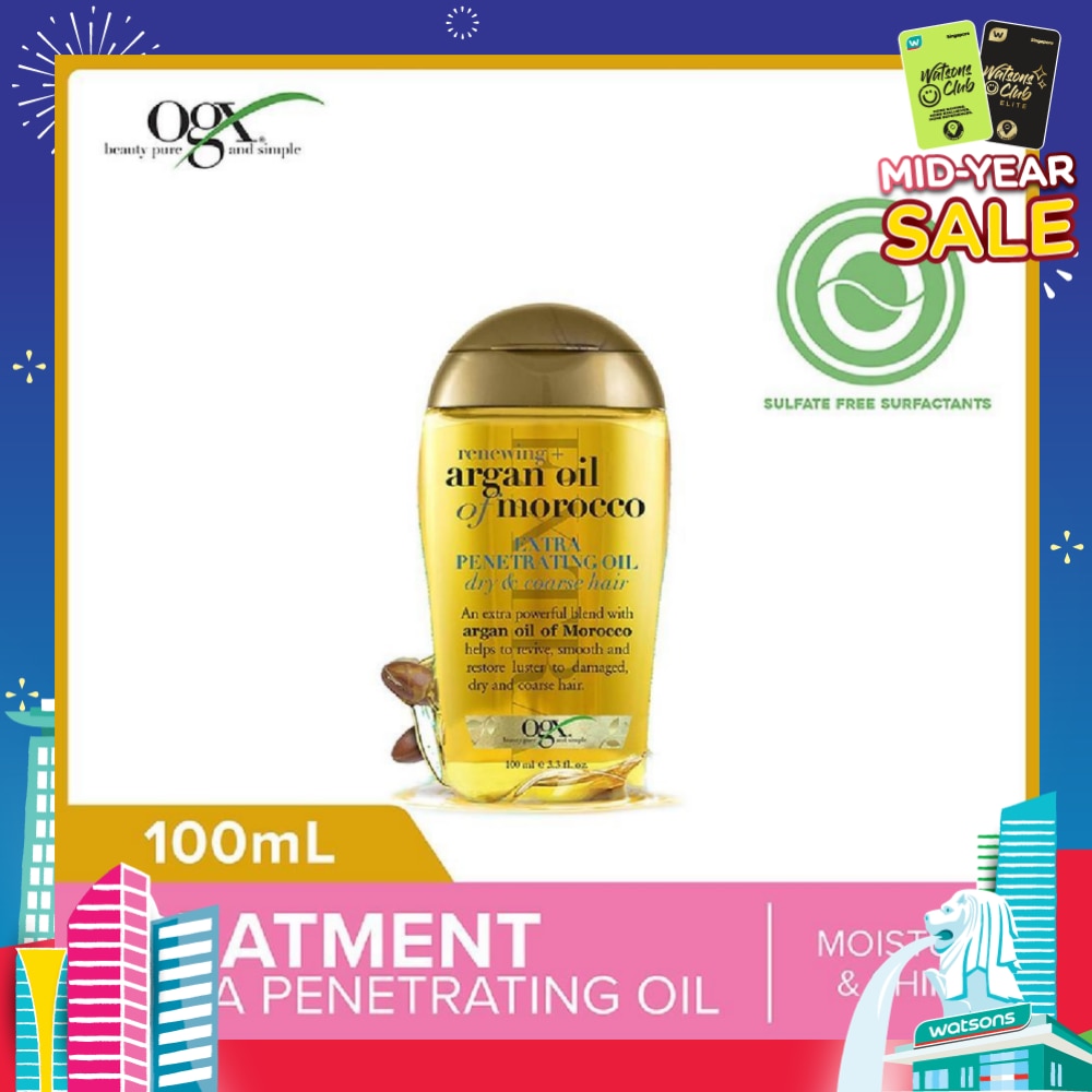 Argan Oil Of Morocco Extra Penetrating Oil + Renewing (For Normal To Damaged Hair) 100ml