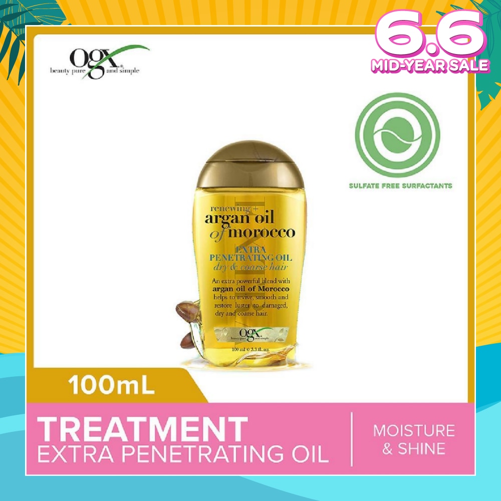 Argan Oil Of Morocco Extra Penetrating Oil + Renewing (For Normal To Damaged Hair) 100ml