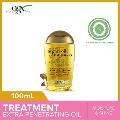 OGX Argan Oil Of Morocco Extra Penetrating Oil + Renewing (For Normal To Damaged Hair) 100ml